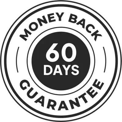 ViriFlow 60-day money-back guarantee badge